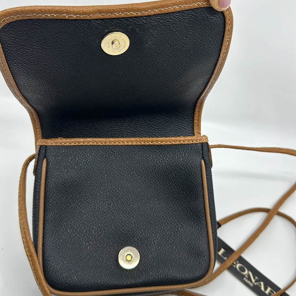 Authentic Leonard Paris N.C. 19294 sling Bag crossbody bag Made in Italy - Picture 7 of 13